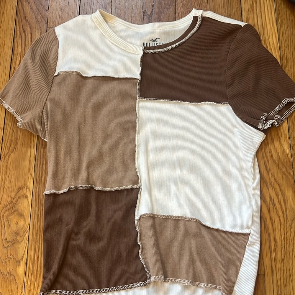 brown crop top